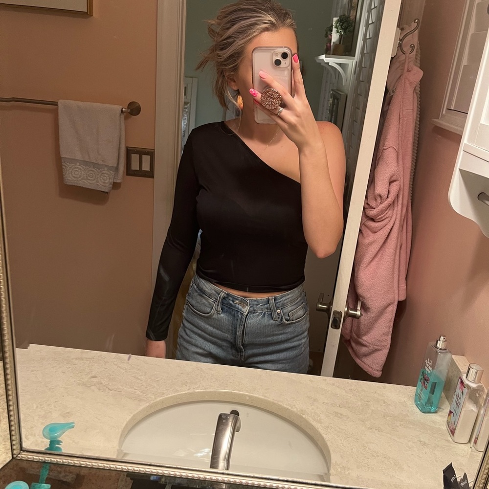 Shein One Shoulder Top